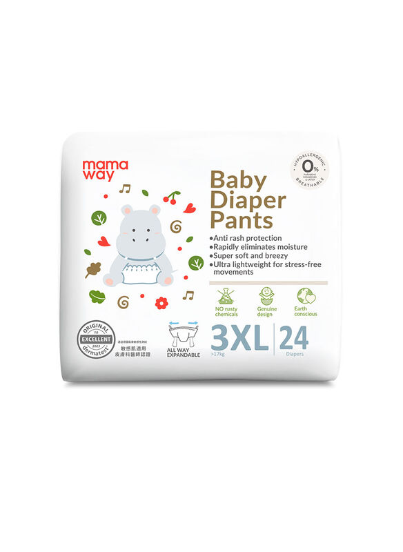 Mamaway Baby Diaper Pants (3XL , 24 pcs)